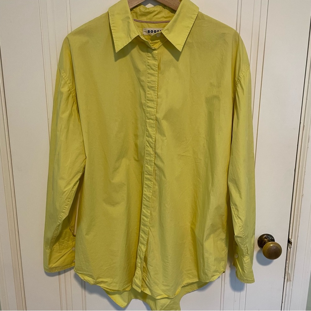 Boden Oversized Relaxed Cotton‎ Button Down Shirt Size US 6